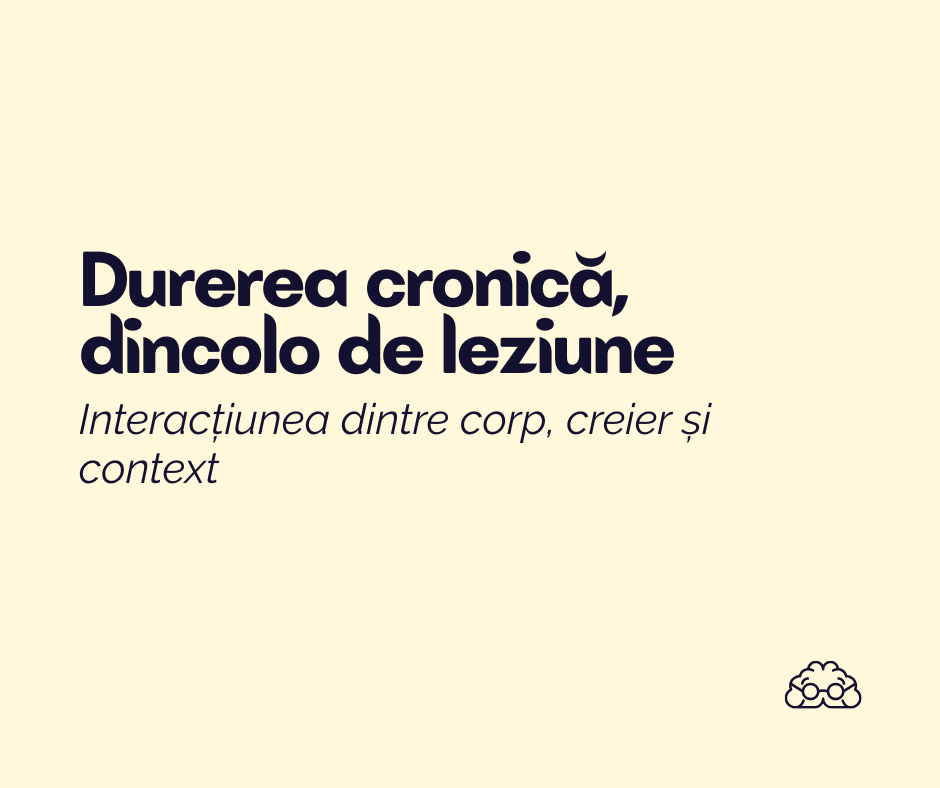 Durerea cronică – între corp, creier și&nbsp;context