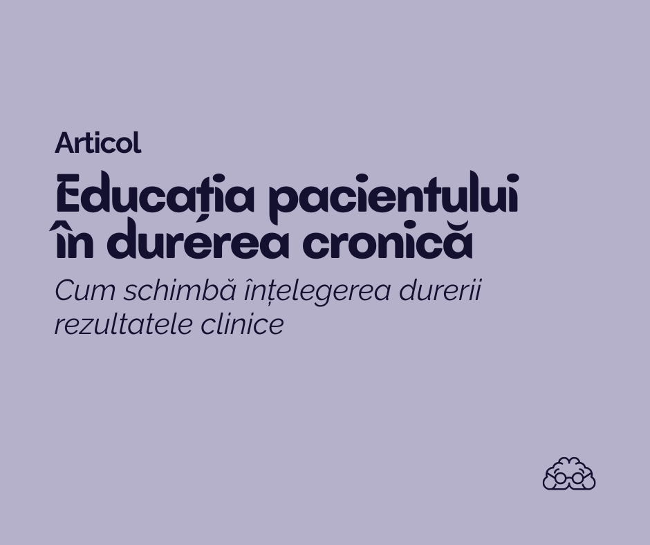 Cum ajută educația pacienților în gestionarea durerii&nbsp;cronice