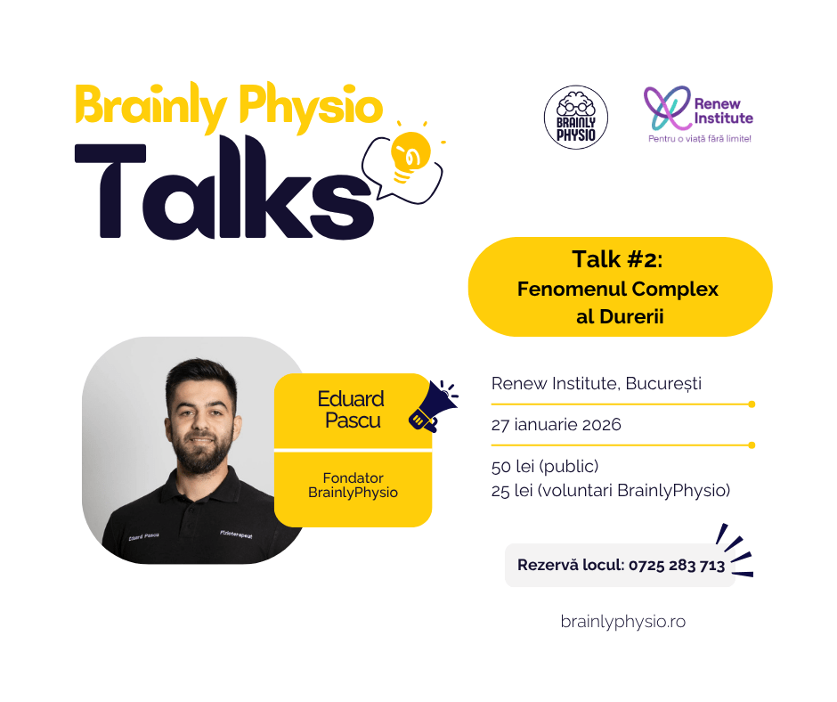 BrainlyPhysio Talks #2 – Fenomenul Complex al&nbsp;Durerii
