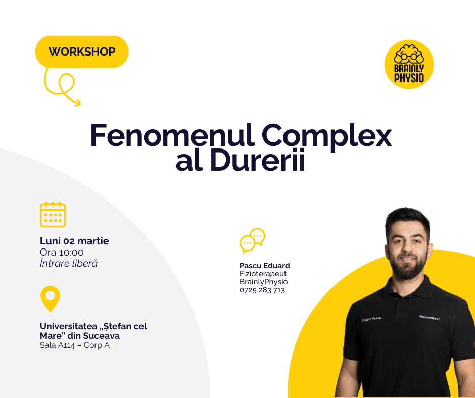 Workshop [Suceava] – Fenomenul Complex al&nbsp;Durerii