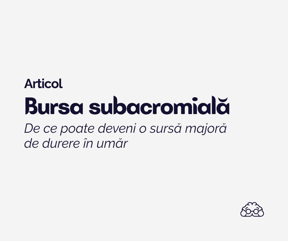 Bursa subacromială: una dintre cele mai sensibile structuri ale&nbsp;umărului